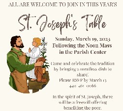 St Joseph Table